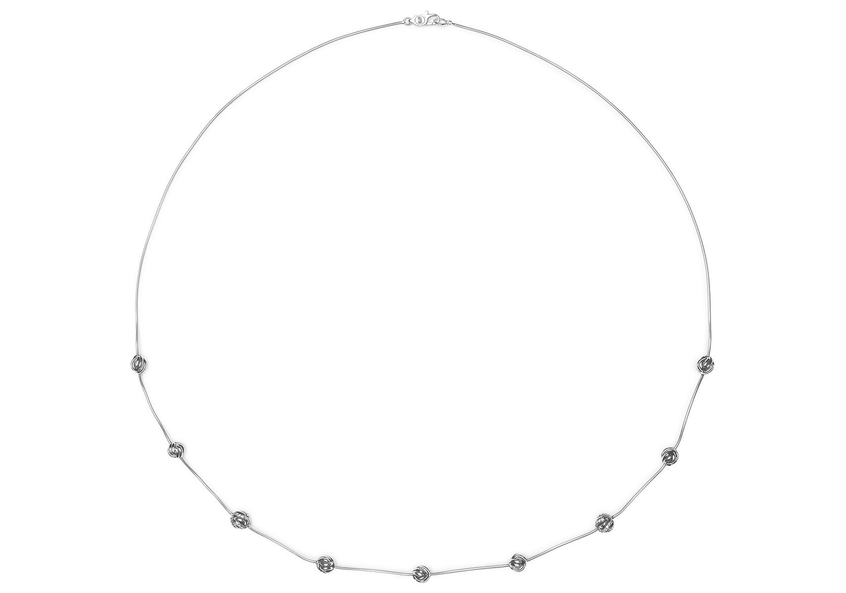 Image of Buddha to Buddha 012 Ketting zilver Refined Katja 50 cm 37347