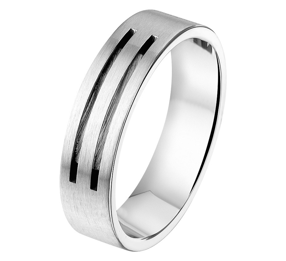 Dash Ring A509 - 6 mm - Zonder Cz - Staal