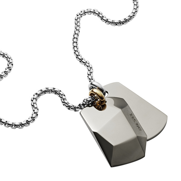 Image of Diesel DX1143040 Ketting Double Dogtags staal 82534