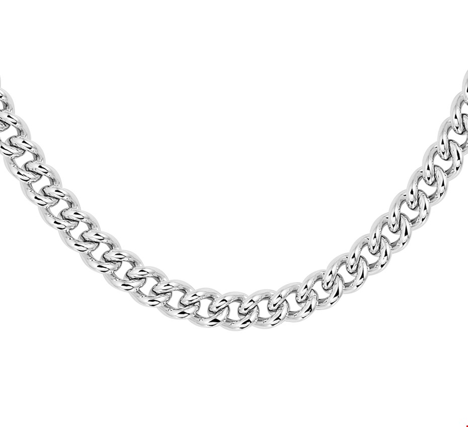 Glams Ketting Gourmet 7,1 mm 45 cm - Zilver