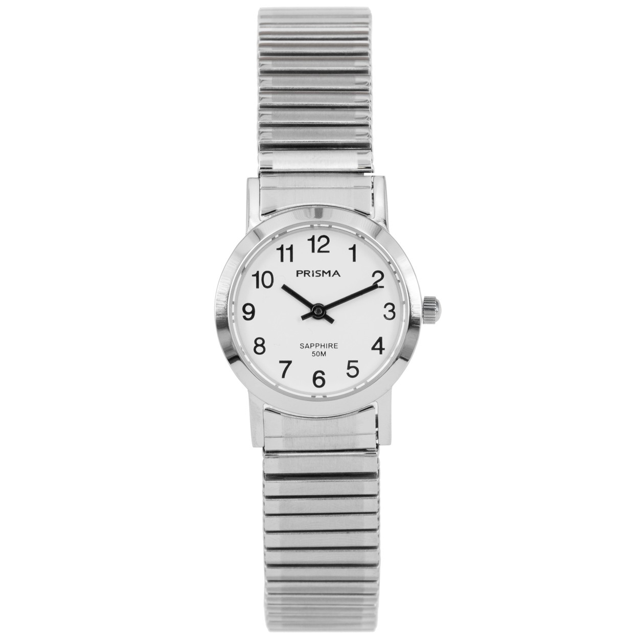 Prisma horloge 1815 Dames Rekband Edelstaal Saffierglas P.1815 Dameshorloge 1