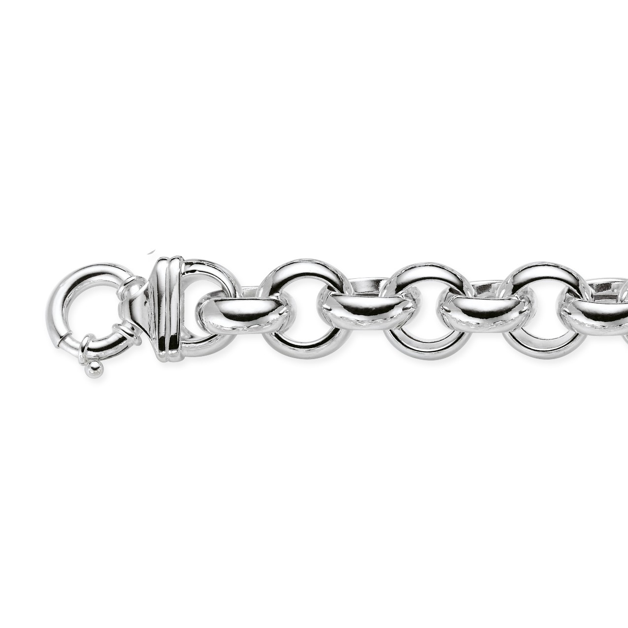 Zilveren schakelarmband best basics Jasseron 17 mm 104.0891.22