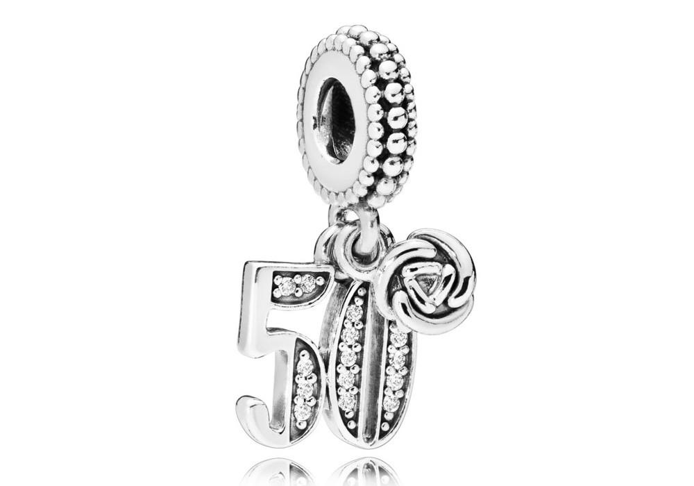 Pandora Hangbedel zilver 50 Years of Love 797264CZ