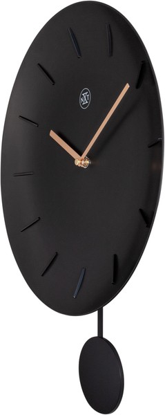 Wandklok nXt Bowl Ø 30 cm zwart