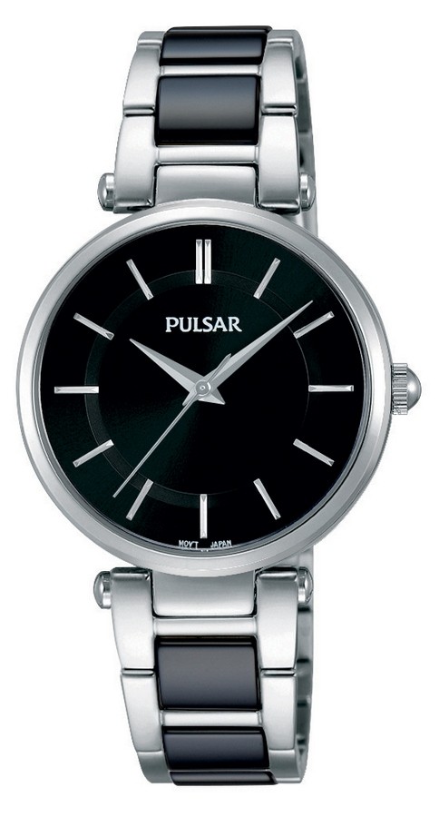 Pulsar Dameshorloge Keramiek & Zwarte wijzerplaat PH8193X1