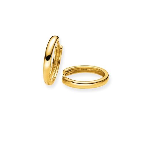 Glow 207.5081.14 Klapoorringen geelgoud 14 x 2 mm 