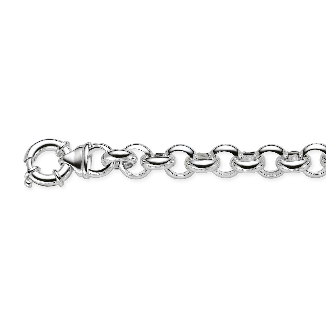 Zilveren schakelarmband best basics Jasseron 12 mm 104.0888.22