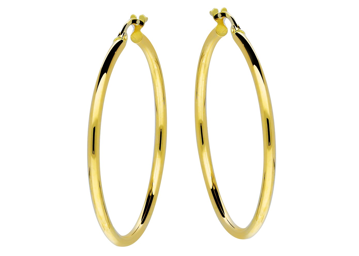 Glow Gouden Creolen 2 mm breed x 34 mm ø 207.0020.34