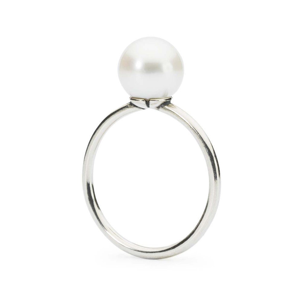 Trollbeads TAGRI-00071 Ring met witte parel Maat 52 is 16.5mm