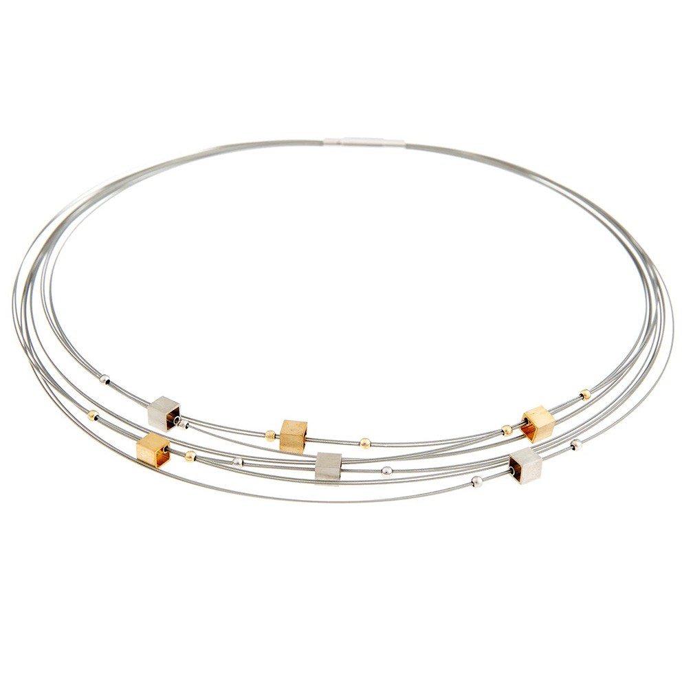 GALA DESIGN J0104 Ketting Galaxy Gold staal-zilver gouden zilverkleurig 43 cm