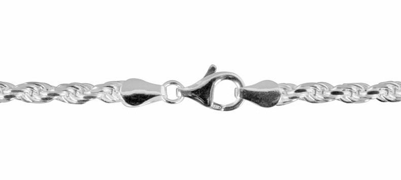 FirstChoice MKK20 Armband Koord zilver 2 mm 19 cm