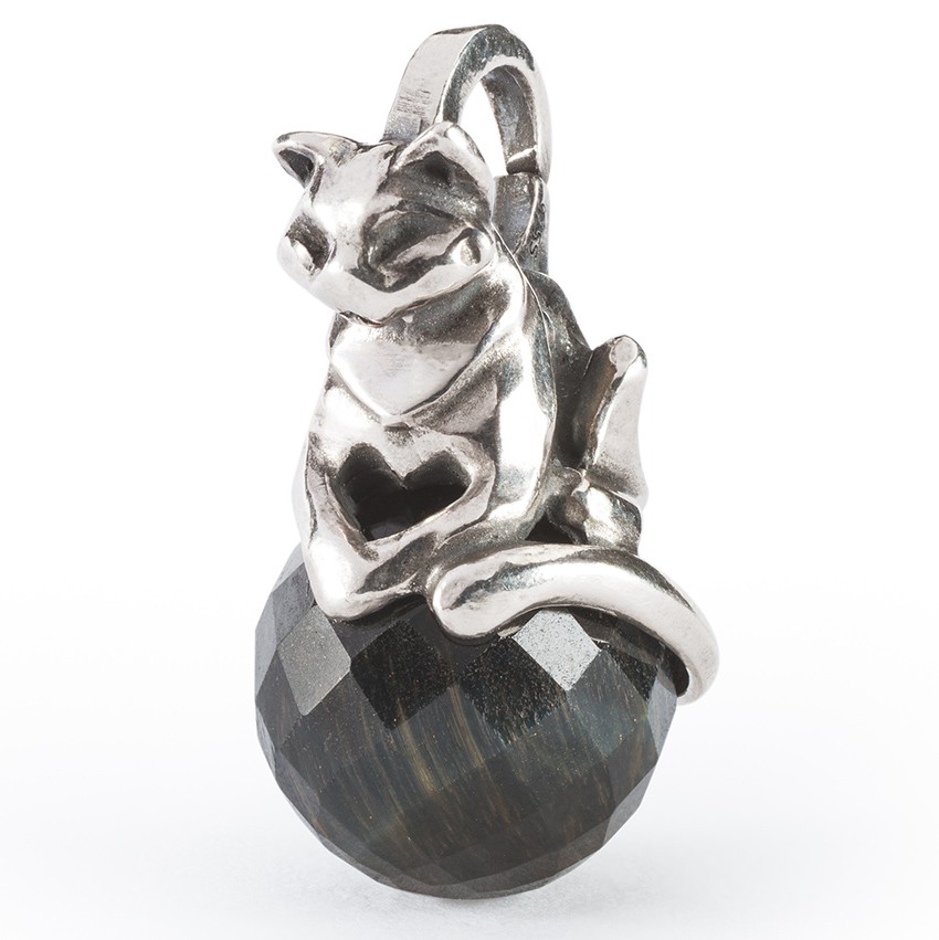 Trollbeads TAGPE-00091 Hanger Rustige Tijger zilver-tijgeroog
