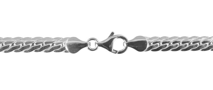 FirstChoice VIT55 Ketting zilver Vittoria 5,5 mm breed 29,5 gram 45 cm