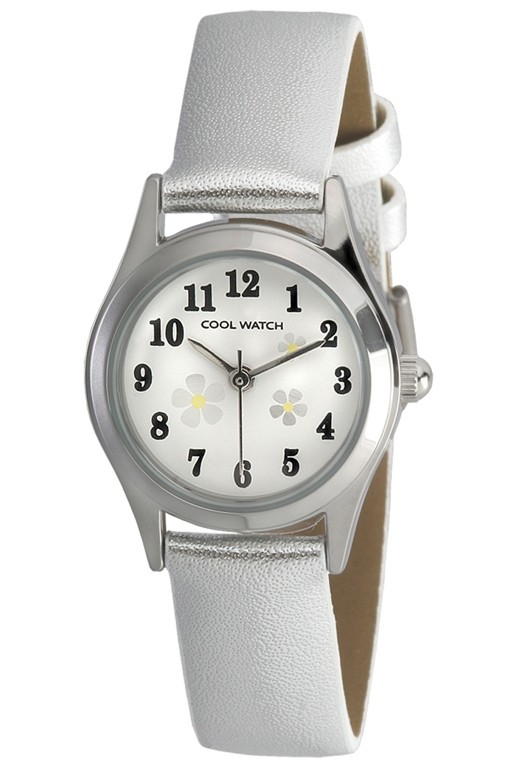 Coolwatch kinderhorloge 'Little Flower' zilverkleurig CW.200