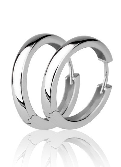 Zinzi ZIO190 Oorringen Glad zilver 20 x 3 mm