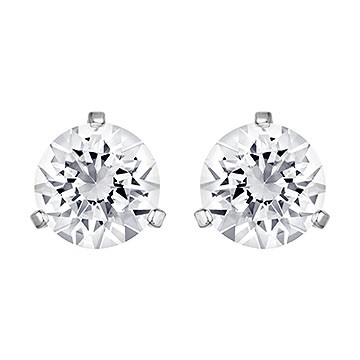 Swarovski 1800046 Oorknoppen Solitaire zilverkleurig