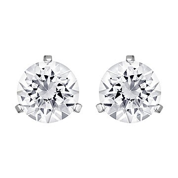 Swarovski 1800046 Oorknoppen Solitaire zilverkleurig