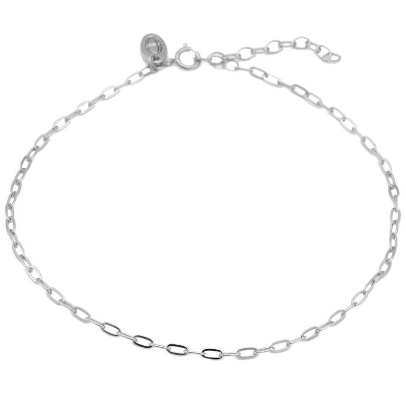 Karma 21009S Enkelbandje Oval Chain zilver 23-27 cm