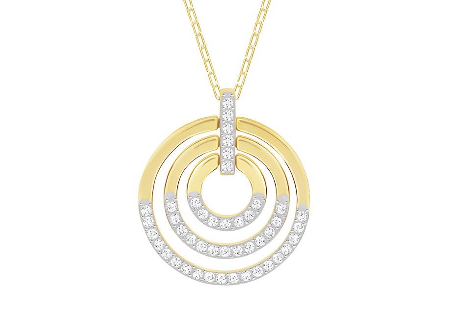 Swarovski Ketting Circle Medium White-Gold 5349192