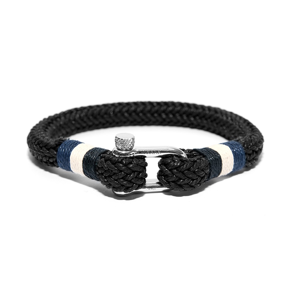 Frank 1967 Armband Rope Nylon/Staal zwart one-size 7FB-0143