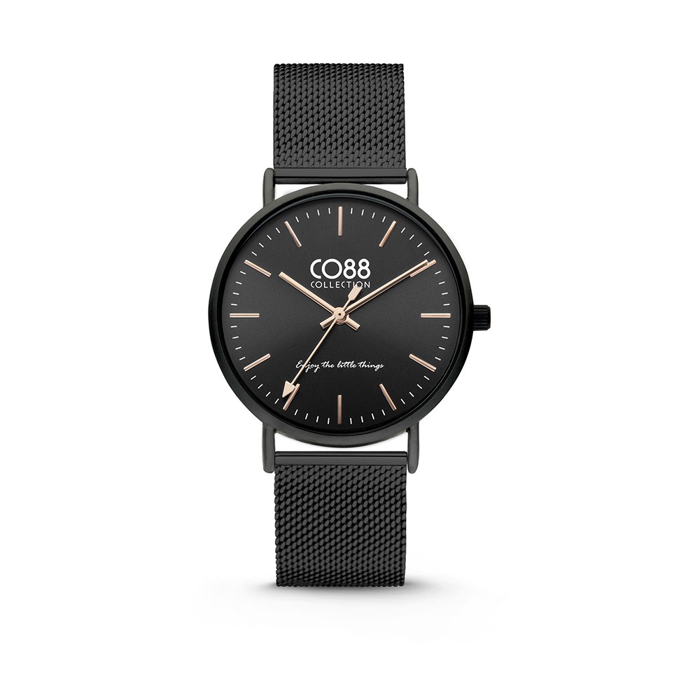 CO88 Collection 8CW-10013 - Horloge - Mesh - zwart - 36 mm