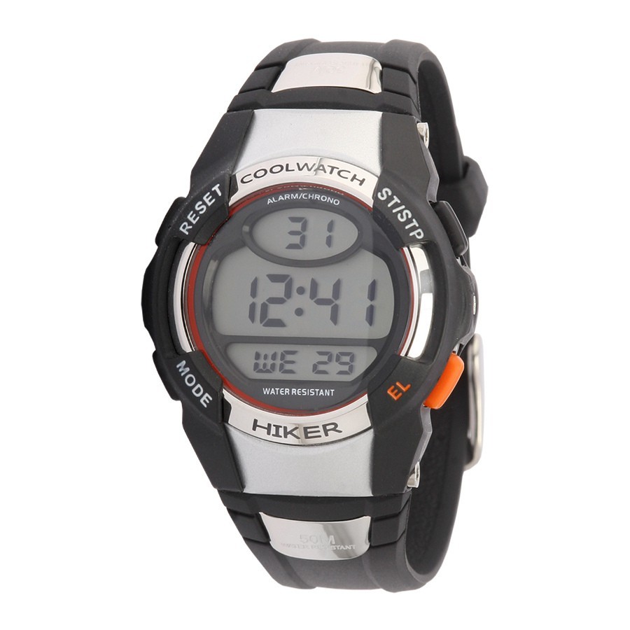 Coolwatch kinderhorloge 'Hiker' digitaal zwart CW.193