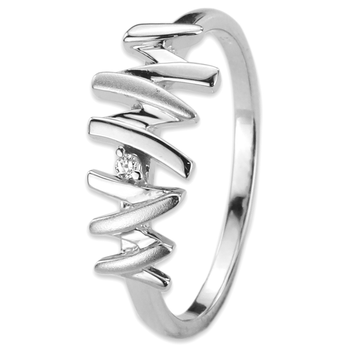 GALA DESIGN J0090 Ring Tokyo zilver-zirconia wit