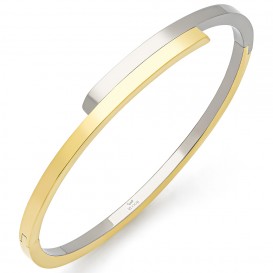 Boccia 03041-05 Armband Bangle Titanium zilver- en goudkleurig 60-51 mm