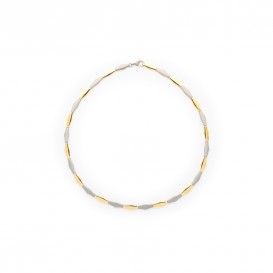 Boccia Titanium 08047.02 Ketting titanium zilver- en goudkleurig 45 cm 