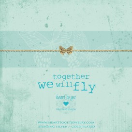 Heart to get B363BUT17G bracelet butterfly goldplated together we will fly