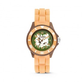 Colori - Kids - 5-CLK062 - Kinderhorloge - bruin - 30 mm