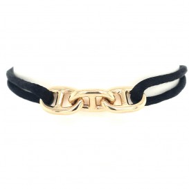 Slate SLA0007 Armband Hermes satijn-geelgoud zwart