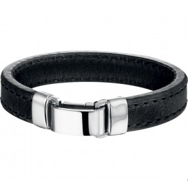 TFT Armband Staal Leer 14 mm 22,5 cm