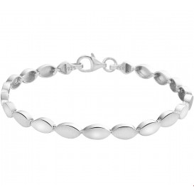 Armband Zilver Poli/mat 4,6 mm 19 cm