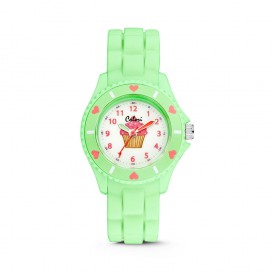 Colori - Kidz - 5-CLK061 - Kinderhorloge - siliconen band - limoen groen - 30 mm