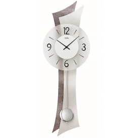 AMS W7426 Wandklok mdf en glas