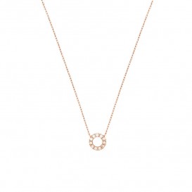 Huiscollectie 4400686 rose goud collier met hanger