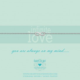 Heart To Get B87INF12S Bracelet Infinity Infinite Love Silver