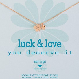 Heart to get N19CLH11R-2 Luck & Love ketting rose