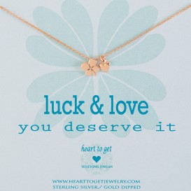 Heart to get N19CLH11R-2 Luck & Love ketting rose