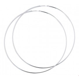Creolen Ronde Buis Zilver Glanzend 1.7 mm x 84 mm
