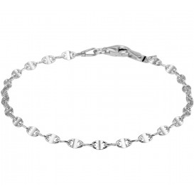 TFT Enkelbandje Anker 2,8 Mm 24 Cm Zilver Gerhodineerd
