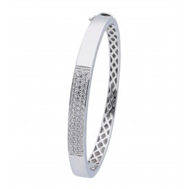 Classics 104.1111.05 Armband Bangle zilver-zirconia 5 mm