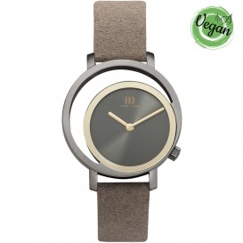 Danish Design IV16Q1271 Horloge Pico Grey Gold Vegan staal-microfiber goudkleurig-grijs 32 mm