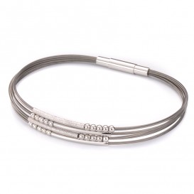 GALA DESIGN J0145 Armband Sublime staal-zilver zilverkleurig 19 cm