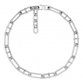 Fossil JF04503040 Ketting Heritage staal zilverkleurig 38-44 cm