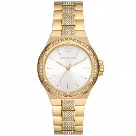 Michael Kors MK7361 Horloge Lennox staal goudkleurig-wit 37 mm