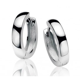 Zinzi ZIO191 Oorbellen zilver 15 x 3 mm 