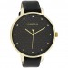 OOZOO C11039 Horloge Timepieces staal-leder goudkleurig-zwart 48 mm