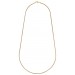 Glow 201.2008.45 Ketting Slangschakel geelgoud 1,4 mm 4,9 gram 45 cm